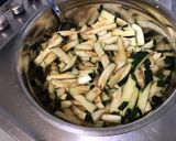 Une image de l'étape 3 de Gratin de courgettes parfum de cèpes au parmesan et chapelure aux épices.