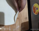 A picture of step 5 of Cheese burst pizza kadai baked.