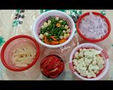 A picture of step 1 of Mixed Vegetables dry Sabzi.