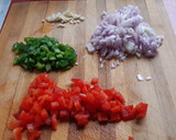 Foto del paso 2 de la receta: Garbanzos con pulpo y taquitos de jamón