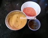 A picture of step 1 of Methi Matar Malai.