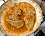 Csirkemell pikáns vajmártásban, pirított kelbimbóval recept fázis 5 fotója