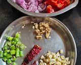 A picture of step 1 of Dal palak.