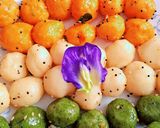 तिरंगा सूजी बॉल्स रेसिपी चरण 8 फोटो