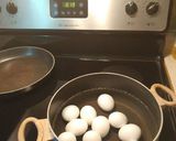 A picture of step 1 of Deviled eggs.