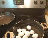 A picture of step 1 of Deviled eggs.