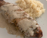 Foto del paso 12 de la receta: Solomillo de cerdo al limón y salsa de setas (en freidora de aire)