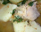 A picture of step 3 of Yam pepper soup with chicken.