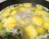 Hình bước làm 4 của món Canh Đu Đủ Nấu Sườn Non