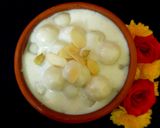 A picture of step 9 of Paal kolukattai.