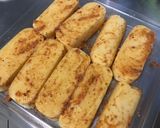 Une image de l'étape 6 de Pain de maïs grillé sauce tomate mozzarella et basilic.