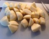 A picture of step 1 of Patatas Bravas.