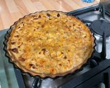 Une image de l'étape 11 de Tarte aux pommes, bananes et caramel.