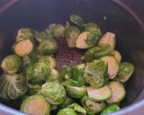 A picture of step 4 of Creamy Insta Pot Brussel Sprouts.