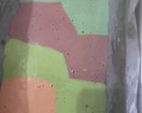 Foto langkah ke 5 dari resep Ogura Rainbow Cake.