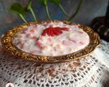 A picture of step 5 of Strawberry Broken wheat Pudding.