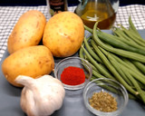 Foto del paso 1 de la receta: Patatas con judías tiernas (Sin sal)