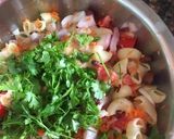 A picture of step 2 of Macroni salad.