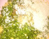 A picture of step 3 of Keerai badai(spinach dal vada).