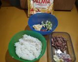 Foto langkah ke 1 dari resep Nasi Goreng Mentega.. Tofu, hati dan Timun.