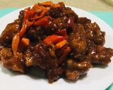 A picture of step 8 of Sweet and sour pork.