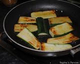 A picture of step 4 of Persian zucchini stew.