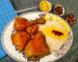 عکس مرحله 1 از دستور مرغ زعفرانی