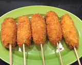 Foto langkah ke 6 dari resep Sate Pisang Nugget Crunchy Kekinian.