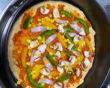கோதுமை வெஜ் பீட்சா🍕 ரெசிபி ஸ்டேப் 3 புகைப்படம்
