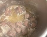 A picture of step 2 of Green Beef Garbanzo.