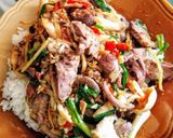 รูปขั้นตอนการทำที่ 12 ของ เมนู ตับไก่ผัดเต้าเจี้ยวสไตล์เรา