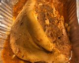 A picture of step 1 of Pernil “pork shoulder”.