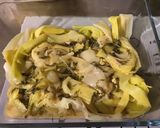Une image de l'étape 4 de Poireaux marinés, feta et persil.