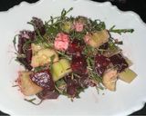 A picture of step 3 of Beetroot, feta and herb salad - truly Wow 😂❤️❤️.