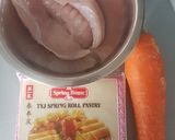 A picture of step 1 of Spring Rolls.