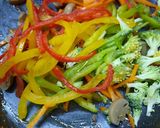 A picture of step 3 of Chowmein.