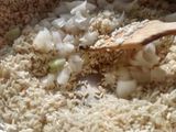 Arroz blanco con cilantro
