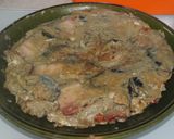 Foto del paso 7 de la receta: Tortilla con sobras de berenjena rebozada y tocino adobado