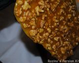 A picture of step 11 of Persian honey-saffron walnuts brittle(سوهان عسلی گردویی).