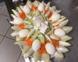 Une image de l'étape 12 de Salade tricolore aux œufs.