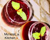 A picture of step 1 of Pineapple nd Hibiscus mocktail.