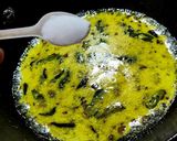 A picture of step 4 of Sanja (Sooji upma with buttermilk).