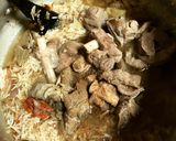 A picture of step 6 of Mutton Yakhni Pulao.