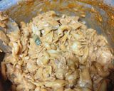 A picture of step 4 of Chicken fajita pasta.