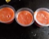 A picture of step 1 of Watermelon popsiles.