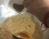 A picture of step 7 of Dahi wala Kukkad Chicken in yoghurt curry base.