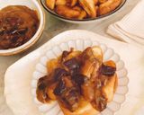 Foto langkah ke 5 dari resep Pisang Goreng Topping Saus Kurma (Gluten Free).