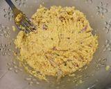 A picture of step 2 of Moong dal ke pakoray.