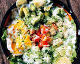 Hình bước làm 4 của món Salad trộn