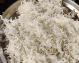 A picture of step 1 of Jeera rice.